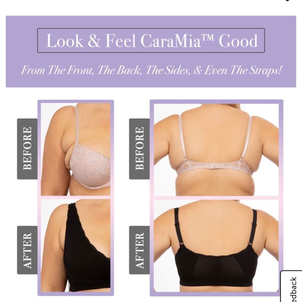 NWT Cara Mia Black Bra Size L & 3X - Picture 7 of 8